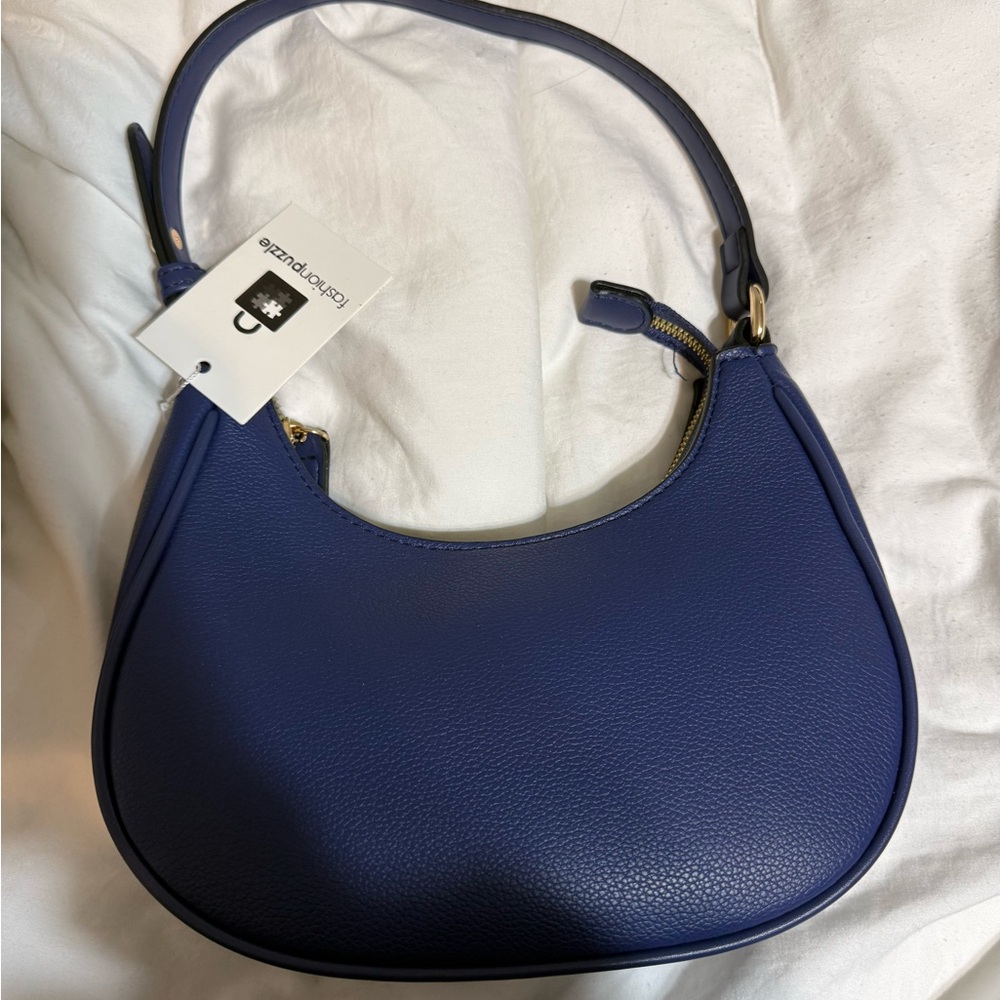 Blue Leather Women's Bag
